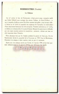 Old Postcard Noirmoutier Chateau