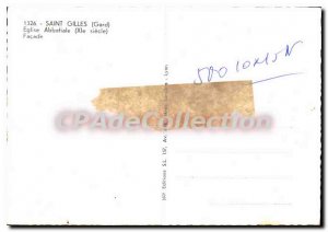 Modern Postcard Saint Gilles Facade De I'Eglise