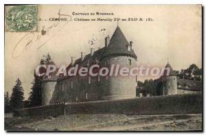 Postcard Old Cervon Chateau De Marcilly