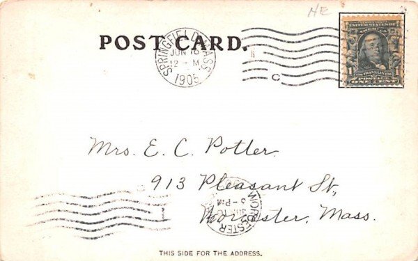 Old Deerfield Massachusetts Postcard