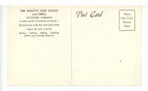 VT - Pittsford. Knotty Pine Lodge & Grill, Interior with Juke Box