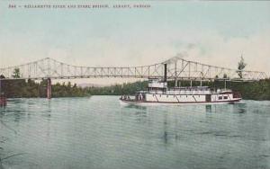 Oregon Albany Willamette River And Steel Bridge