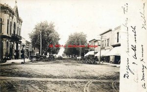 MN, Farmington, Minnesota, RPPC, Street Scene, Business Section, 1906 PM, Photo