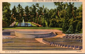 Louisiana Baton Rouge The Greek Theatre Pousiana State University Curteich