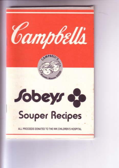 Cambell's Sobeys Recipes, IWK  Hospital Halifax, Nova Scotia 1989