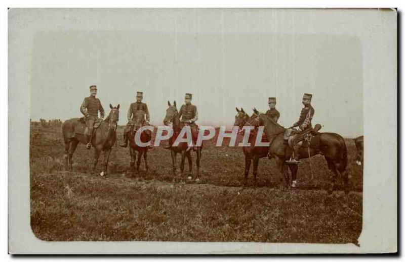 PHOTO CARD Army Soldiers on horseback