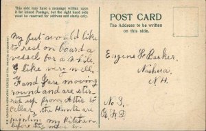 Hands Across the Sea Steamship Earth Globes c1910 Postcard #2