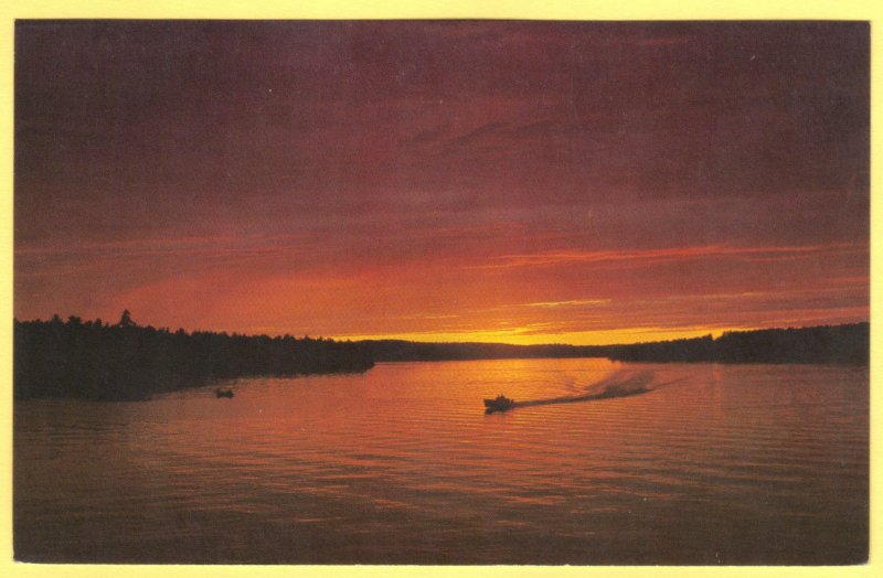 SUNSET BEAUTY IS REFLECTED ON THESE TRANQUIL WATERS SEE SCAN   (PC177)