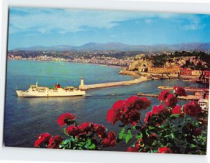 Postcard Vue générale, le port, et le courrier de la Corse, Nice, France