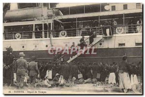 Postcard Old Army Bizerte Tunisia Travel from troops