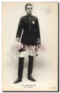Postcard Old King Alfonso XIII of Spain