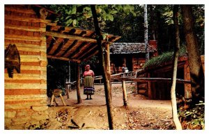 Postcard INDIAN SCENE Cherokee North Carolina NC AP0561