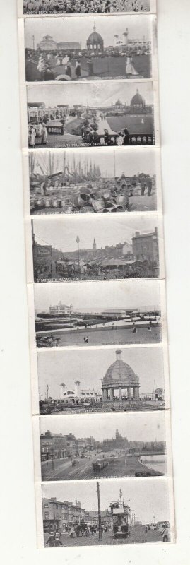 England Great Yarmouth leporello pocket novelty postcard 12 fold out view inside