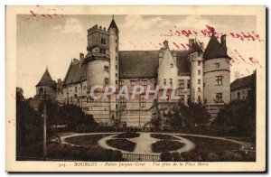 Old Postcard Bourges Palais Jacques Coeur View Taking Place Berry