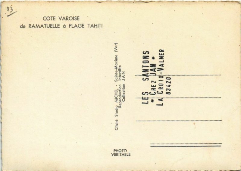 CPM RAMATUELLE Cote Varoise de Ramatuelle a Plage Tahiti (1113208)