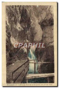 Old Postcard Briancon Fall of the Serverette under the Pont Baldy