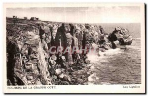 Old Postcard Rocks of the Grande Cote Needles