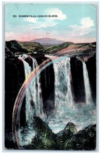 1916 Rainbow Falls Hawaiian Islands Honolulu Hawaii HI, Waterfalls Postcard
