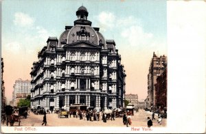 Vtg 1910s Post Office New York City NY Unused Undivided Back Postcard