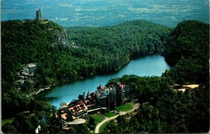 Vtg New Paltz New York NY Lake Mohonk Mountain House Aerial View 1970s Postcard