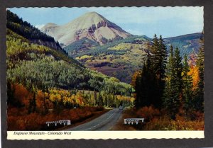 CO View Engineer Mountain Mtn Between Silverton Durango Colorado Postcard US 550