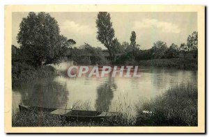 Old Postcard Around The Seille Louhans