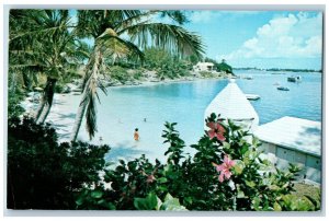 Somerset Bermuda Postcard Boat Scene Cambridge Beaches c1950's Posted