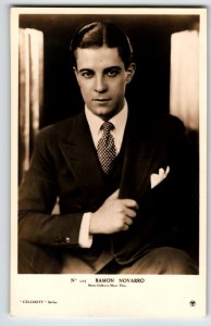 Ramon Novarro Mexican-American Actor Real Photo Postcard RPPC Unused PAP Ram