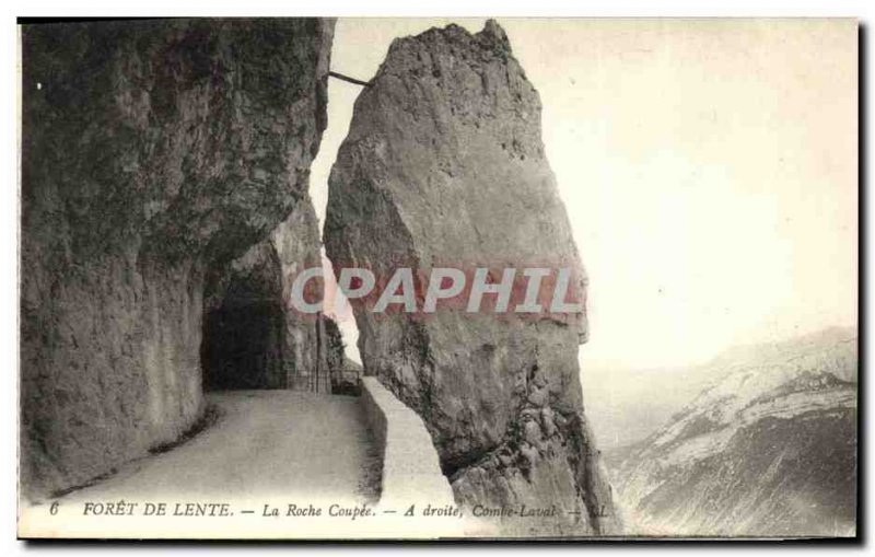 Old Postcard Foret de Lente La Roche Coupee right Combe Laval