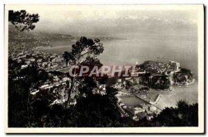 Old Postcard Principality of Manaco View d & # 39ensemble