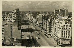 romania, BUCURESTI BUCHAREST, Street Scene (1942) RPPC Postcard