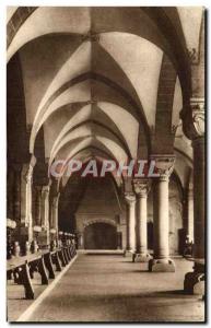 Old Postcard L & # 39Abbaye Solesmes The Refectory