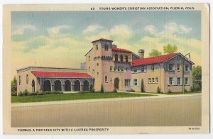 Young Women's Christian Association Pueblo Colorado Mailed 1940