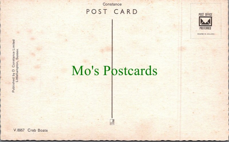 Occupations Postcard - Crab Boats, Fishing Industry SW11540