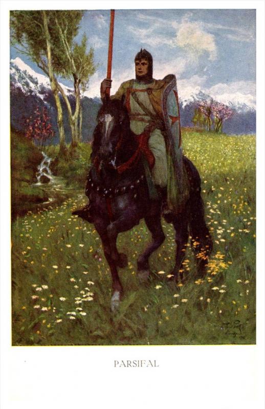 3777  Parsifal  Knight astride Horse