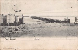 PORT TALBOT WALES UK~THE PIER~1905 WRENCH SERIES #8856 PHOTO POSTCARD