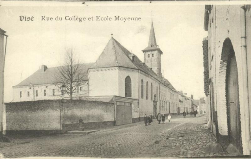 belgium, VISÉ VISE, Rue du College, Ecole Moyenne (1910s)