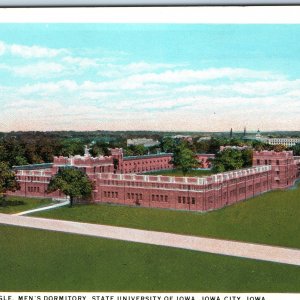 c1920s Iowa City, IA Quadrangle Campus Mens Dormitory Residence Dorm Vtg PC A254