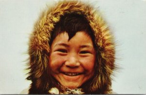 Jacob Agook Eskimo Boy Child Anuktuvuk Pass Alaska AK c1950s Postcard F53