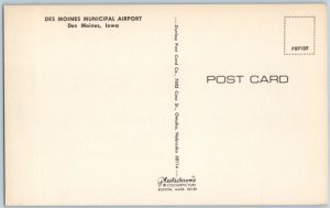 c1960s Des Moines, IA Municipal Airport Car Mid Century Modern Architecture A175