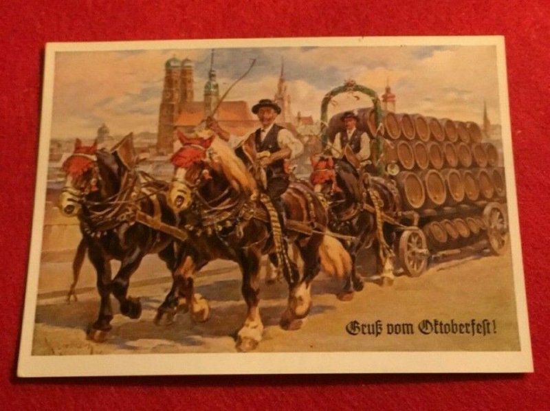 RETRO POSTCARD NEW - OKTOBERFEST   BREWMANIA    (KK03) 