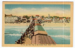 The Pier and White Way at Old Orchard Beach, Maine