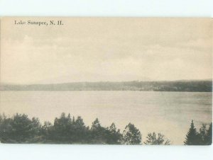 Divided-back LAKE SCENE Lake Sunapee - New London & Newbury & Croydon NH AE4950