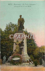 Old Postcard Metz Monument In Hairy Liberator (Inaugurates June 5, 1922)