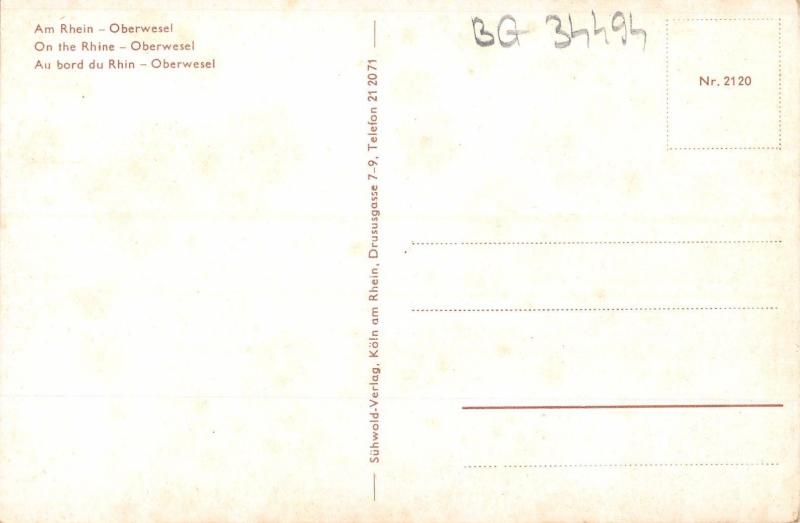 BG34494 am rhein oberwesel germany