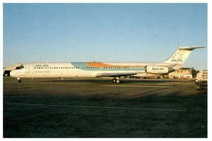Antillean Airlines Douglas DC 9 at San Juan PR 1985 Airplane Postcard