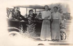 D41/ Early Automobile Car Auto Real Photo RPPC Postcard c1910 Family 6