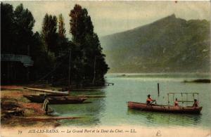 CPA AIX-les-BAINS Le Grand Port et la Dent du Chat (681834)