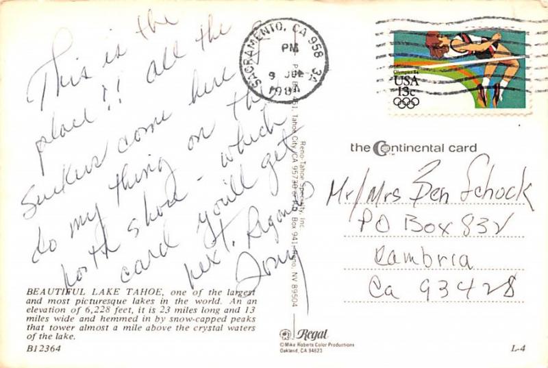 Lake Tahoe - Nevada, California