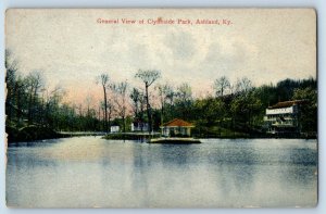 c1910 Ashland Kentucky KY Vintage Postcard General View Clyffeside Park Exterior